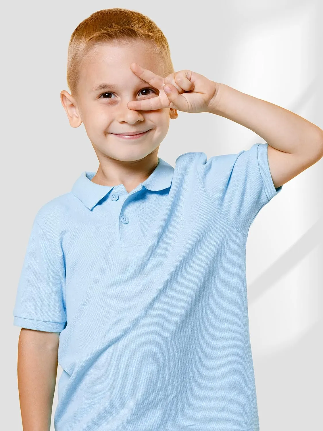 2 Pack Boys Polo Shirts Short Sleeve School Uniform Pique Polo Moisture Wicking Performance Polo for Kids 4T-14Y