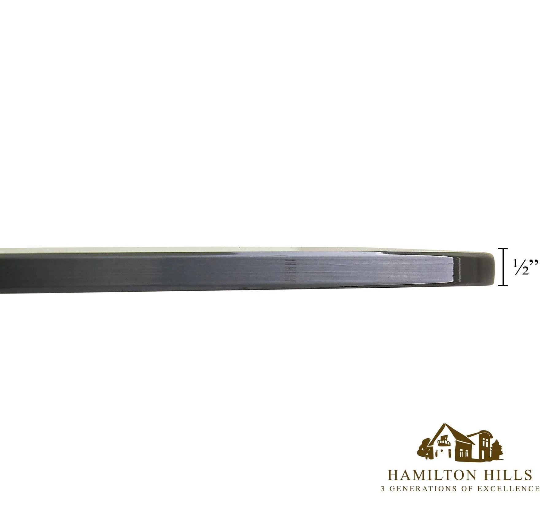 20 Inch Beveled Glass Table Top | 3/8" Thick Tempered Polished Edge | 20" Diameter 1"