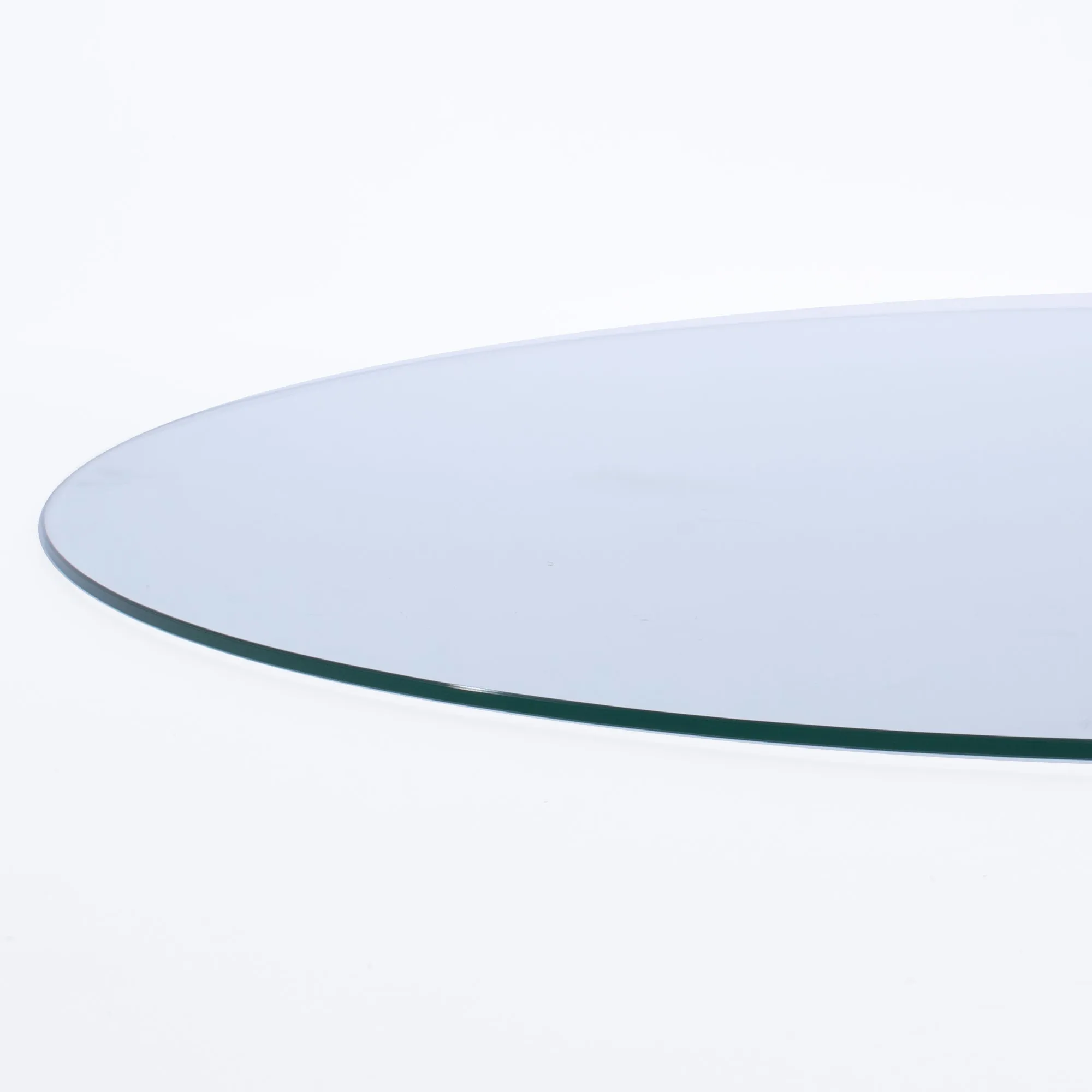 24" Round Clear Glass Table Tops