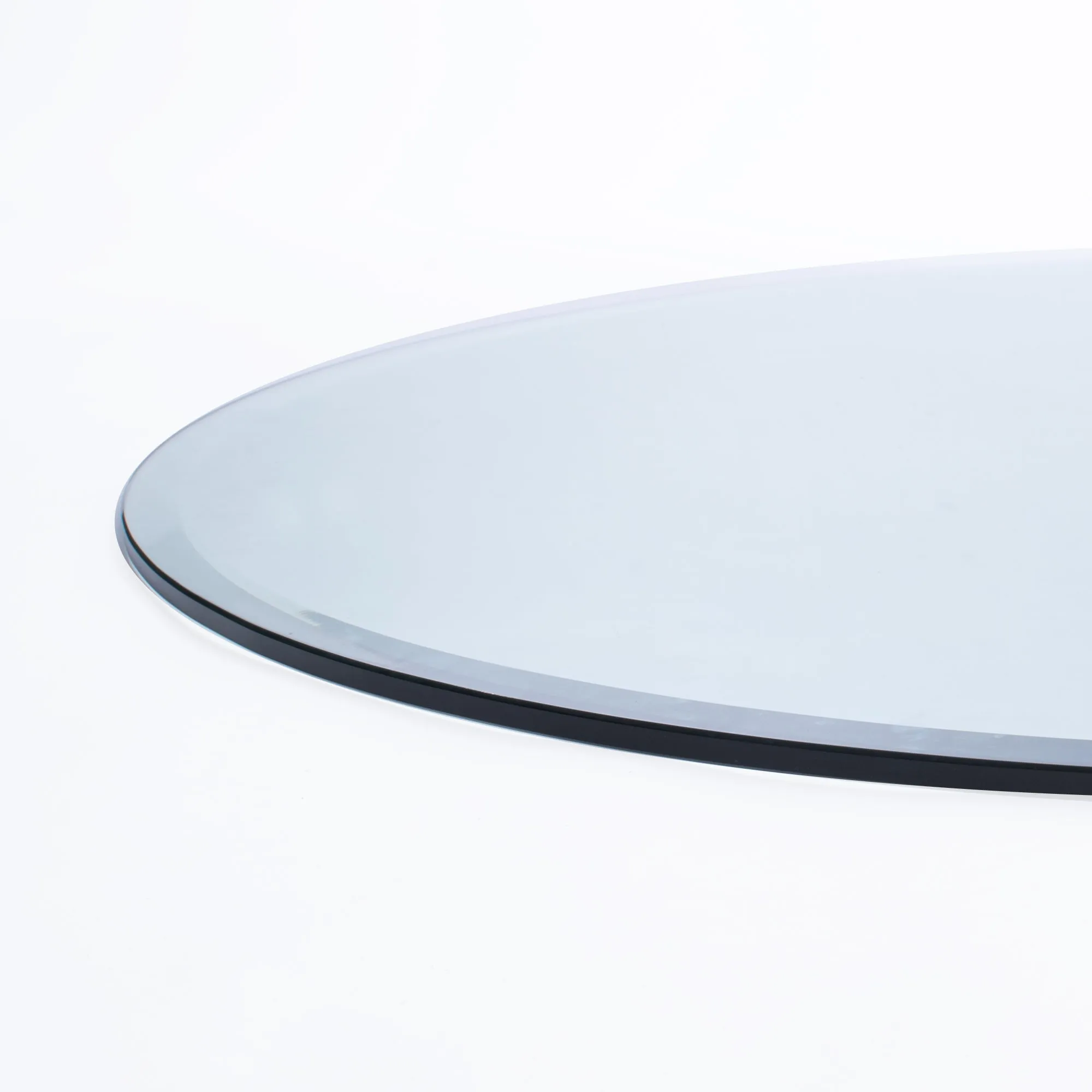 24" Round Clear Glass Table Tops