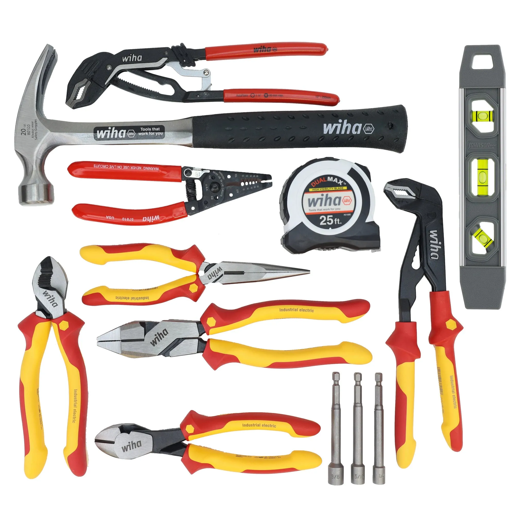 30 Piece Journeyman Electrician's Insulated Tool Kit in Heavy Duty Backpack