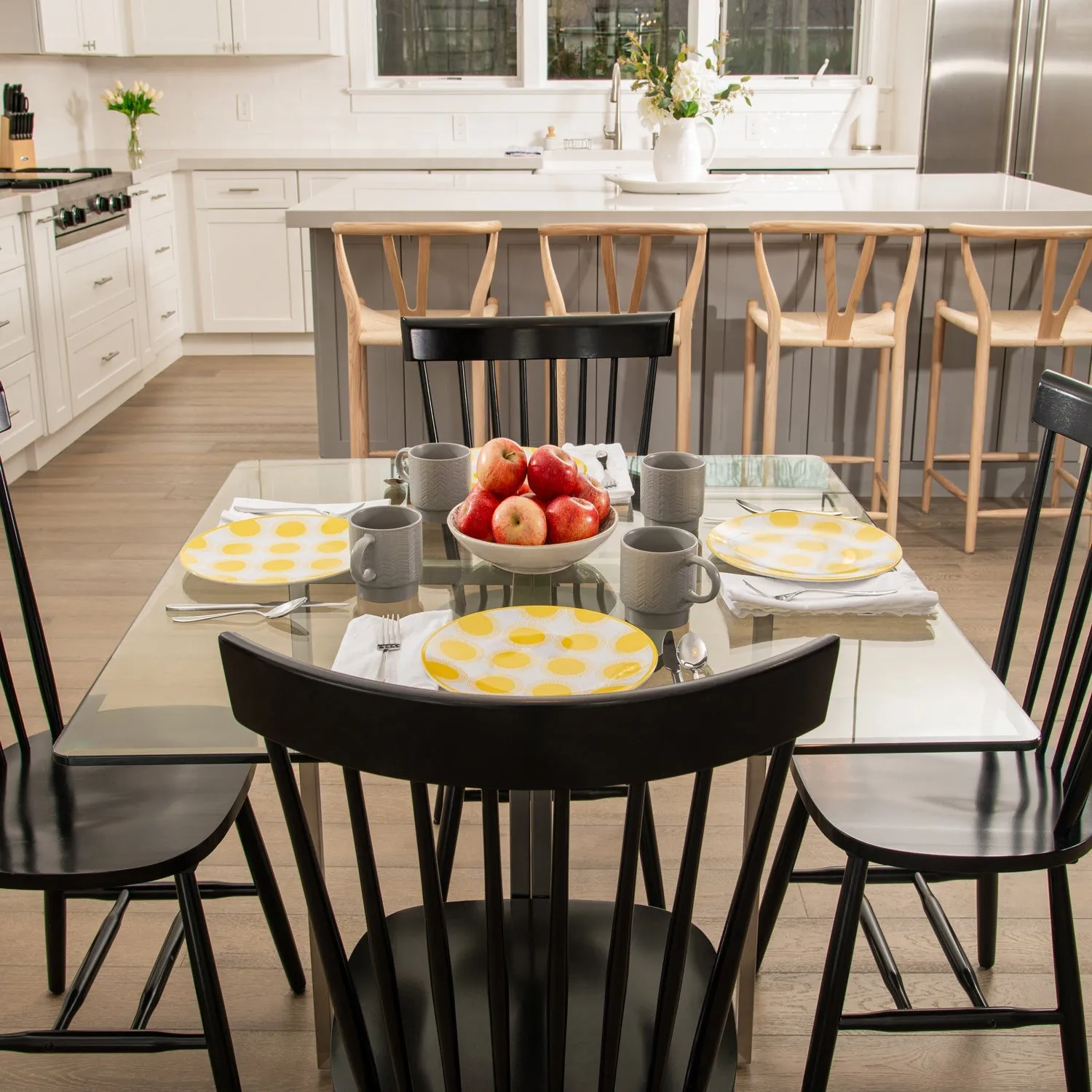 41" Square Clear Glass Table Tops