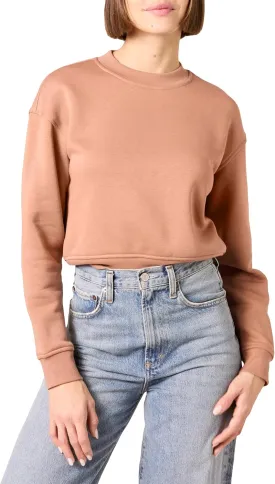 Amazon Essentials Women's Cropped Drop Shoulder Sweatshirt (Available in Plus Size)
