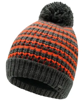 Amber Glow/Ebony Grey - Headstart fleece- lined beanie