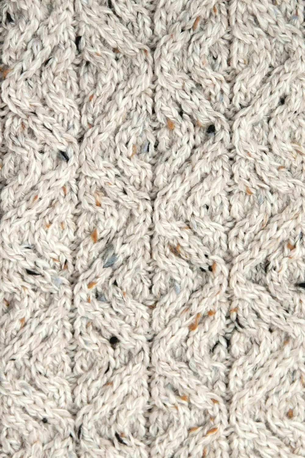 Aran Crafts Women's Soft Cable Knit Honeycomb Hood Cardigan (100% Merino Wool)