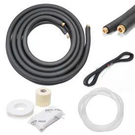 Barton Ductless Mini Split Installation Kit 1/4" x 3/8" x 14.76' ft Line Set
