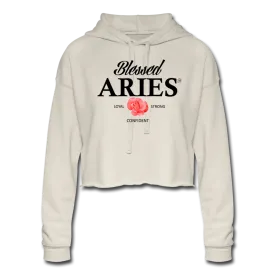 Blessed Aries Women's Cropped Hoodie