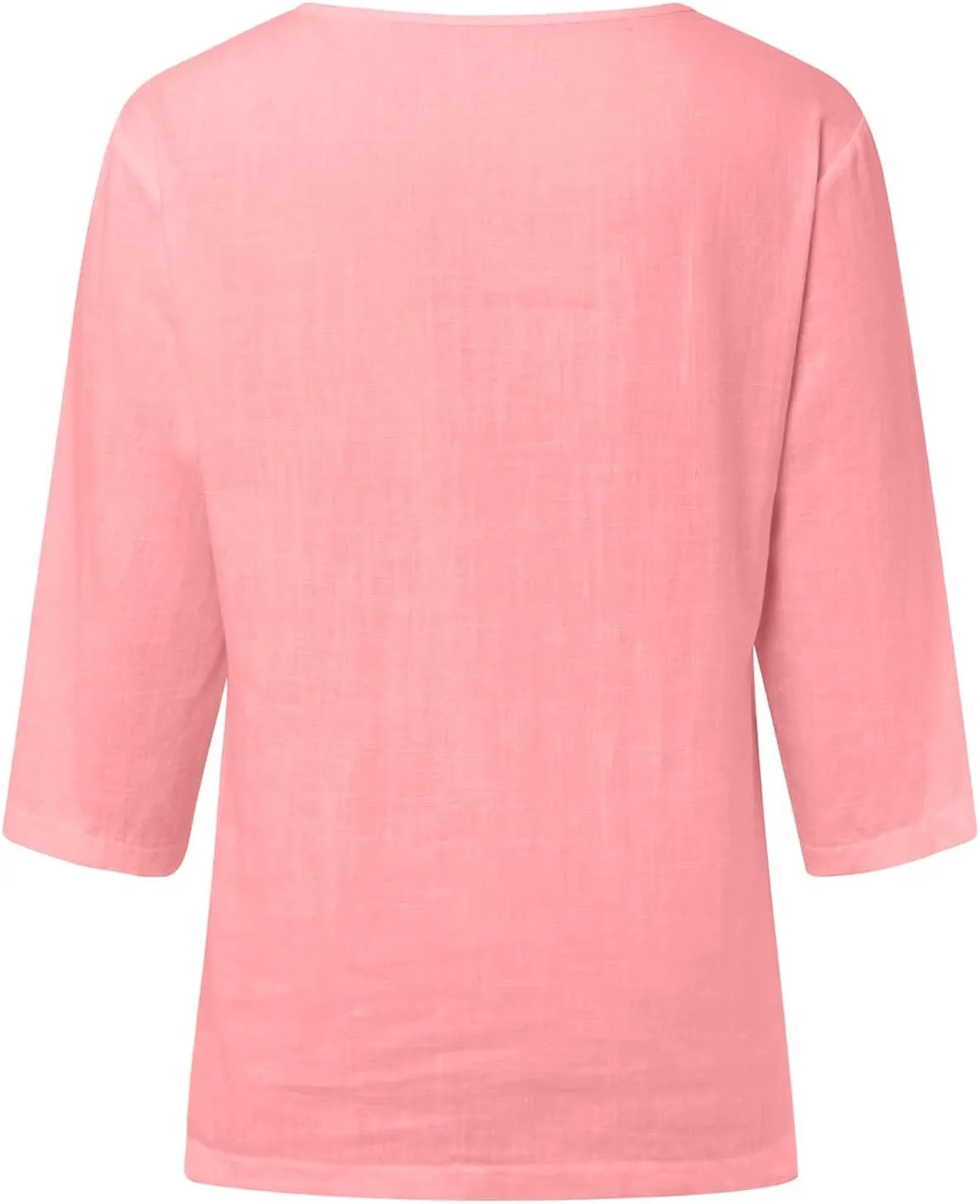 Boho Tops for Women Cotton Linen Blouse Cute Tunics Tops Embroidered Bohemia Shirts Loose Fit Beach Vacation Blouse