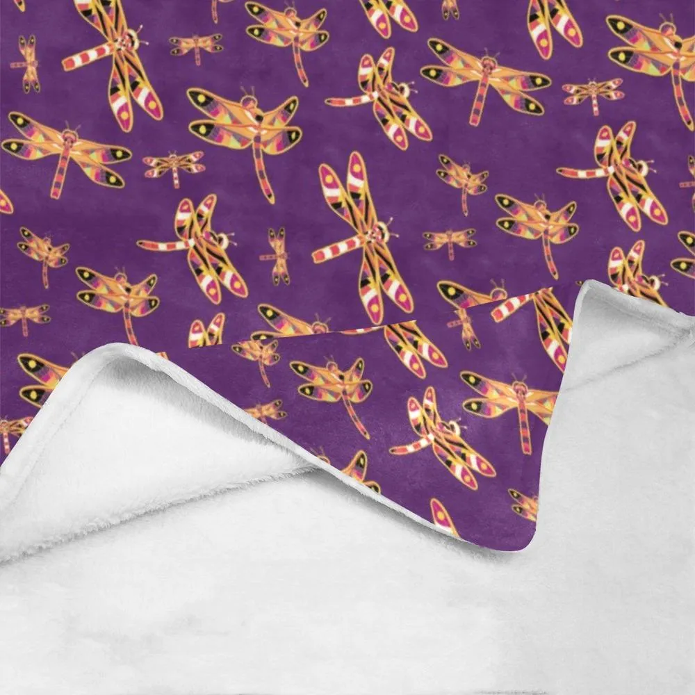 Gathering Yellow Purple Ultra-Soft Micro Fleece Blanket 40"x50"