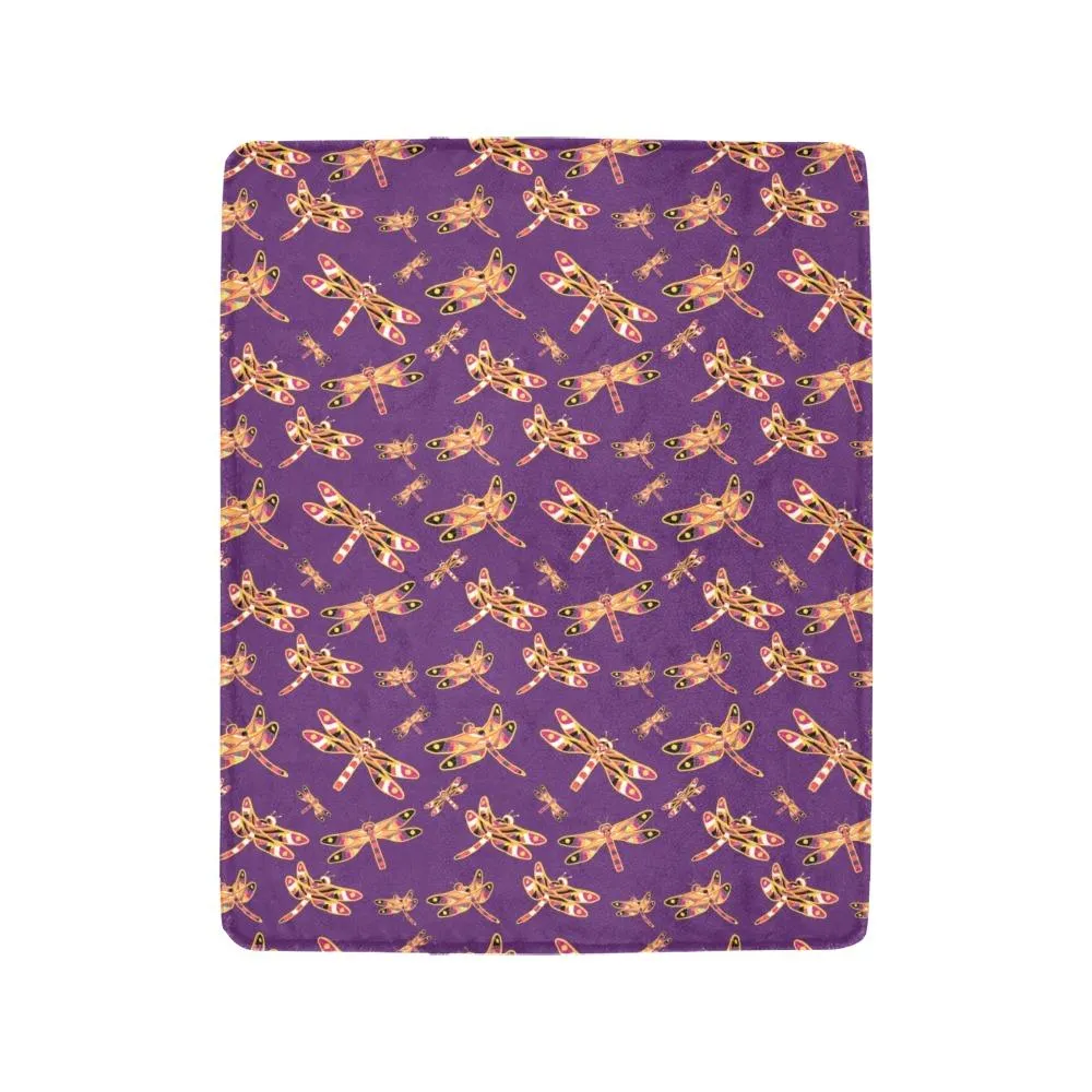 Gathering Yellow Purple Ultra-Soft Micro Fleece Blanket 40"x50"