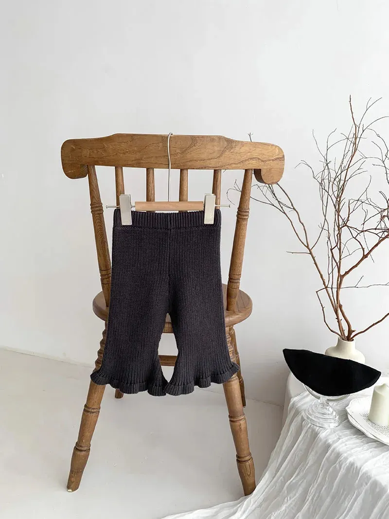 Girl's Flare Knit Pants