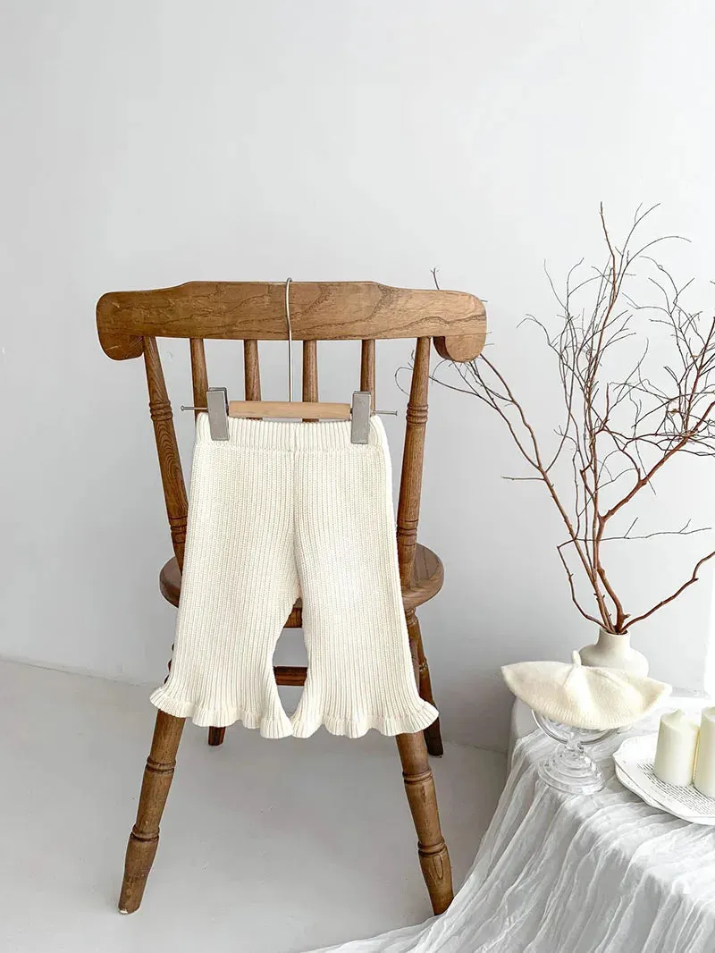 Girl's Flare Knit Pants