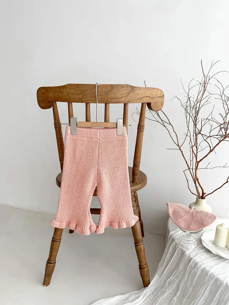 Girl's Flare Knit Pants