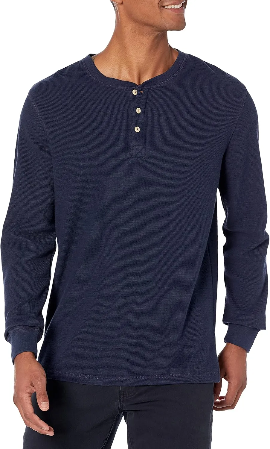 Goodthreads Men's Long-Sleeve Slub Thermal Henley