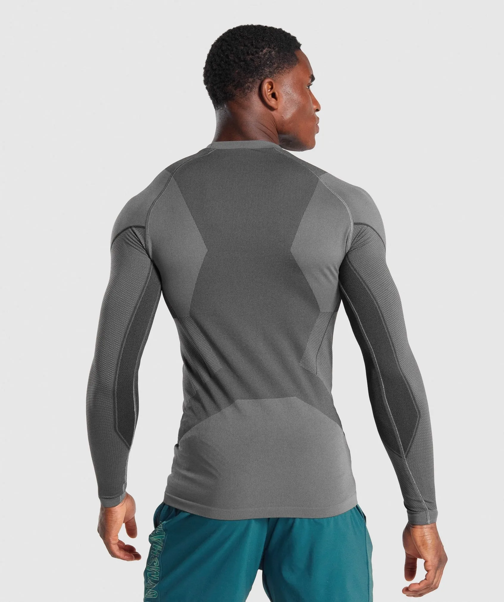 Gymshark Free Force Seamless Long Sleeve T-Shirt - Grey