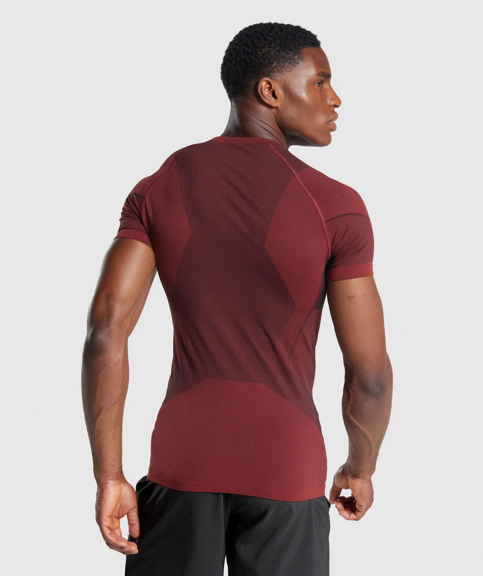 Gymshark Free Force Seamless T-Shirt - Burgundy