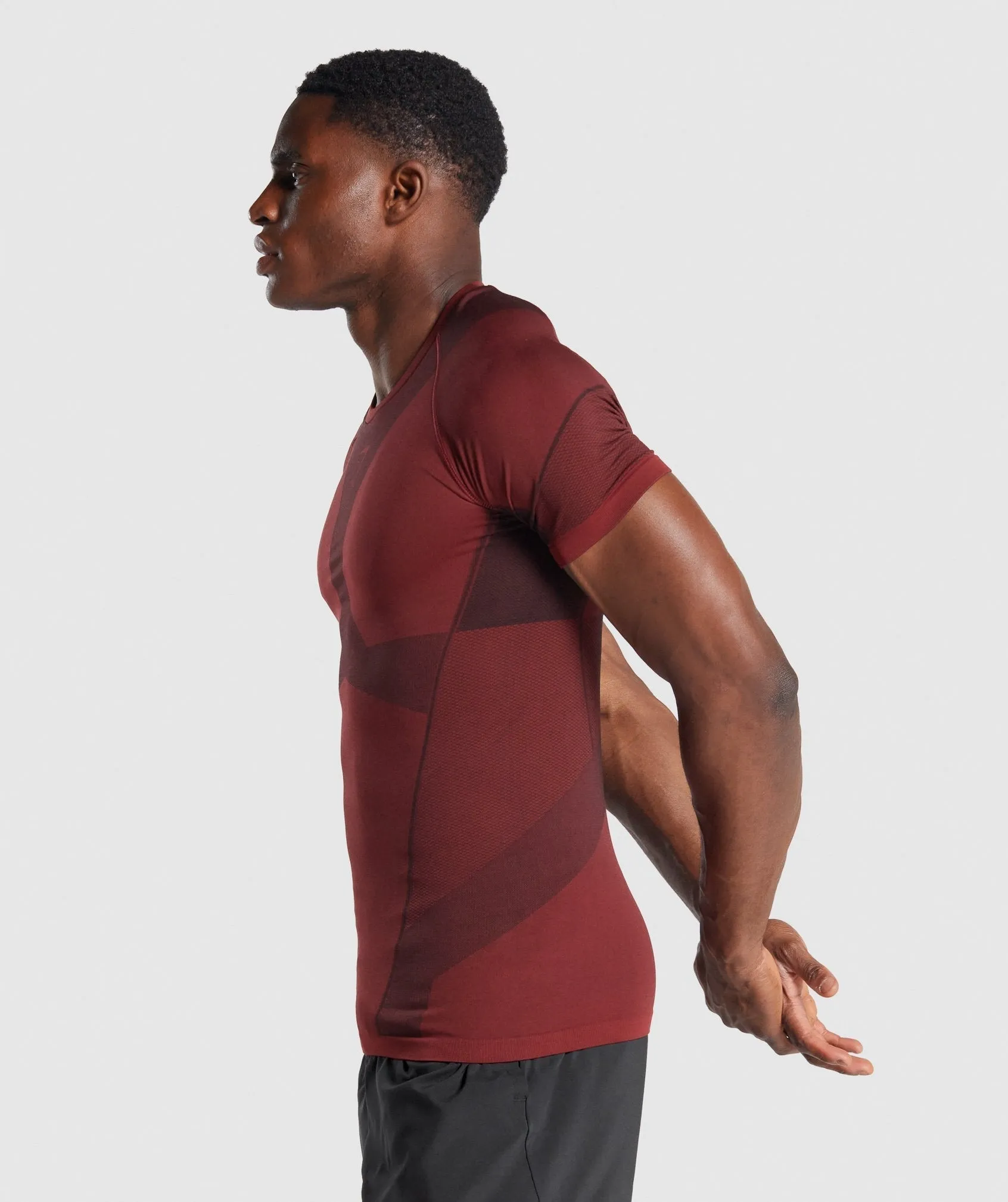 Gymshark Free Force Seamless T-Shirt - Burgundy