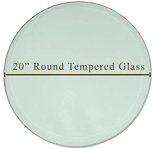 Hamilton Hills Polished 20 Inch Acrylic Glass Transparent Dining Table Pads