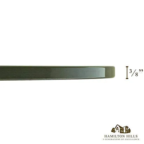 Hamilton Hills Polished 20 Inch Acrylic Glass Transparent Dining Table Pads