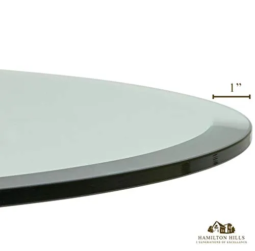 Hamilton Hills Polished 20 Inch Acrylic Glass Transparent Dining Table Pads