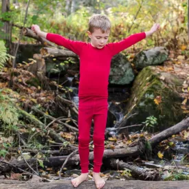 HOCOSA Kid's Organic Merino Wool Long-Underwear Pants - VARIOUS COLORS