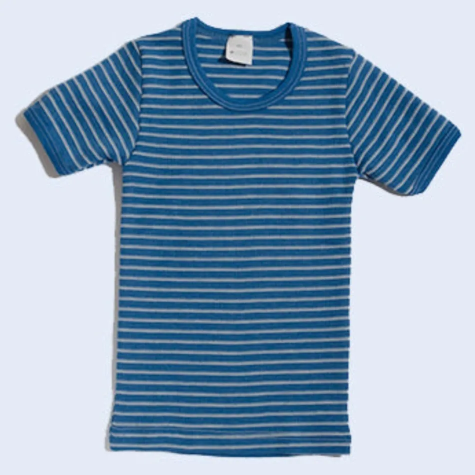 HOCOSA Kids' Organic Wool Undershirt with Short Sleeves - VARIOUS COLORS