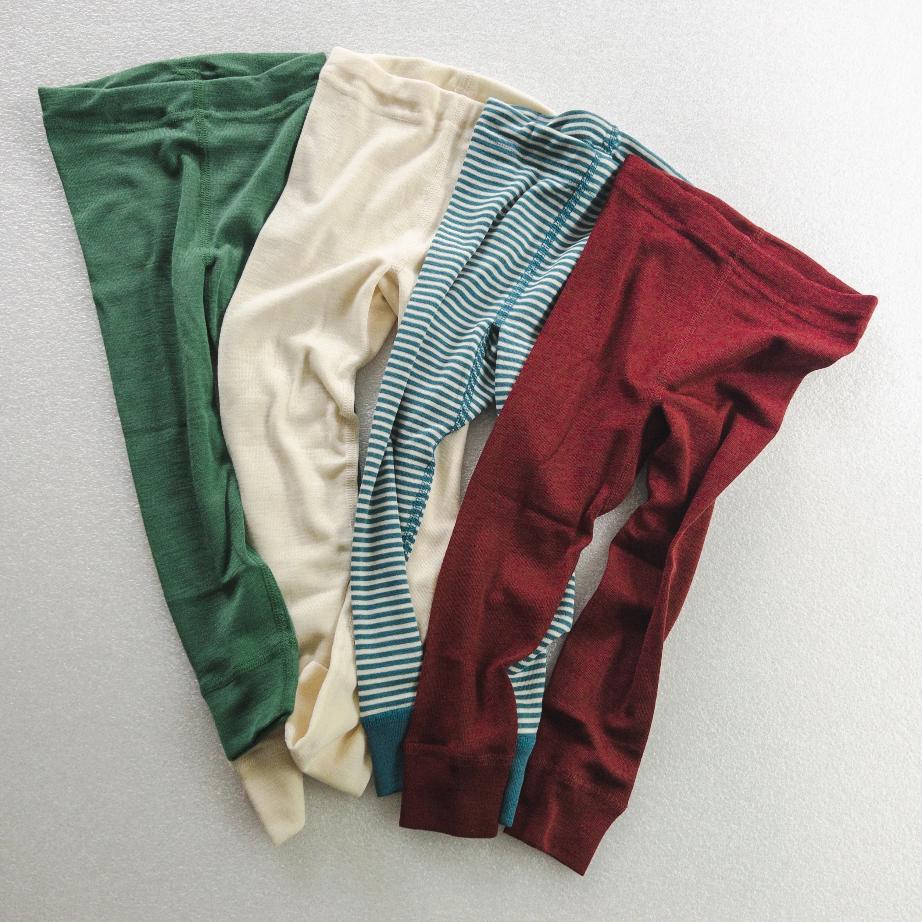 HOCOSA Kid's Organic Wool/Silk Long-Underwear Pants - VARIOUS COLORS