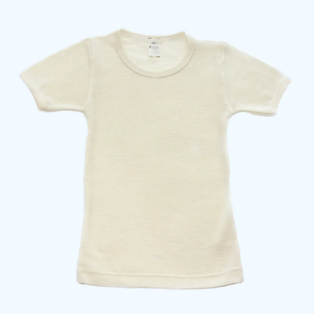 HOCOSA Kids' Organic Wool/Silk Undershirt with Short Sleeves