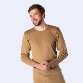 HOCOSA Organic Merino Wool/Silk Long-Sleeve Undershirt for Men or Women, Colors