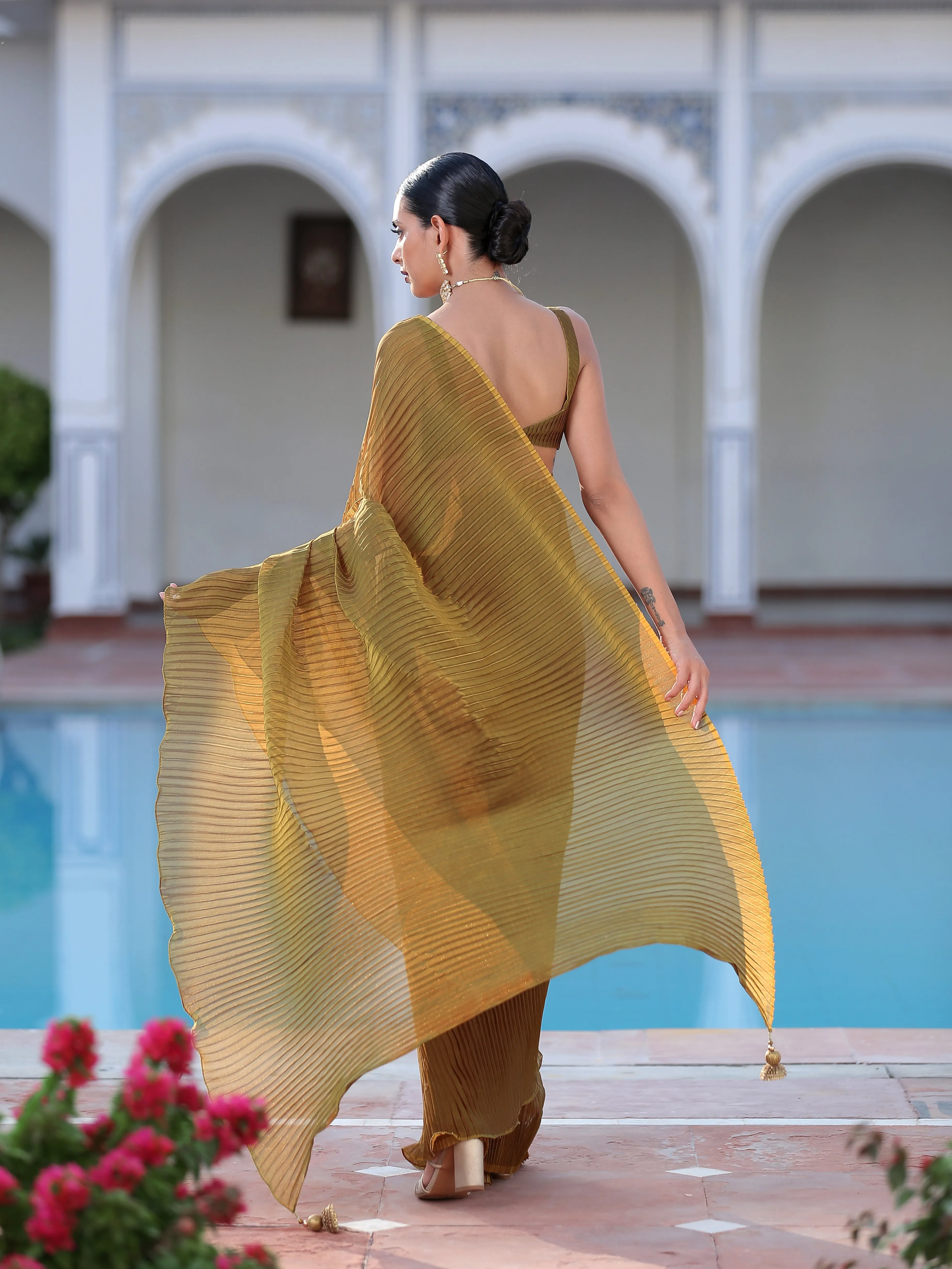 Ingenious Pleated Blouse