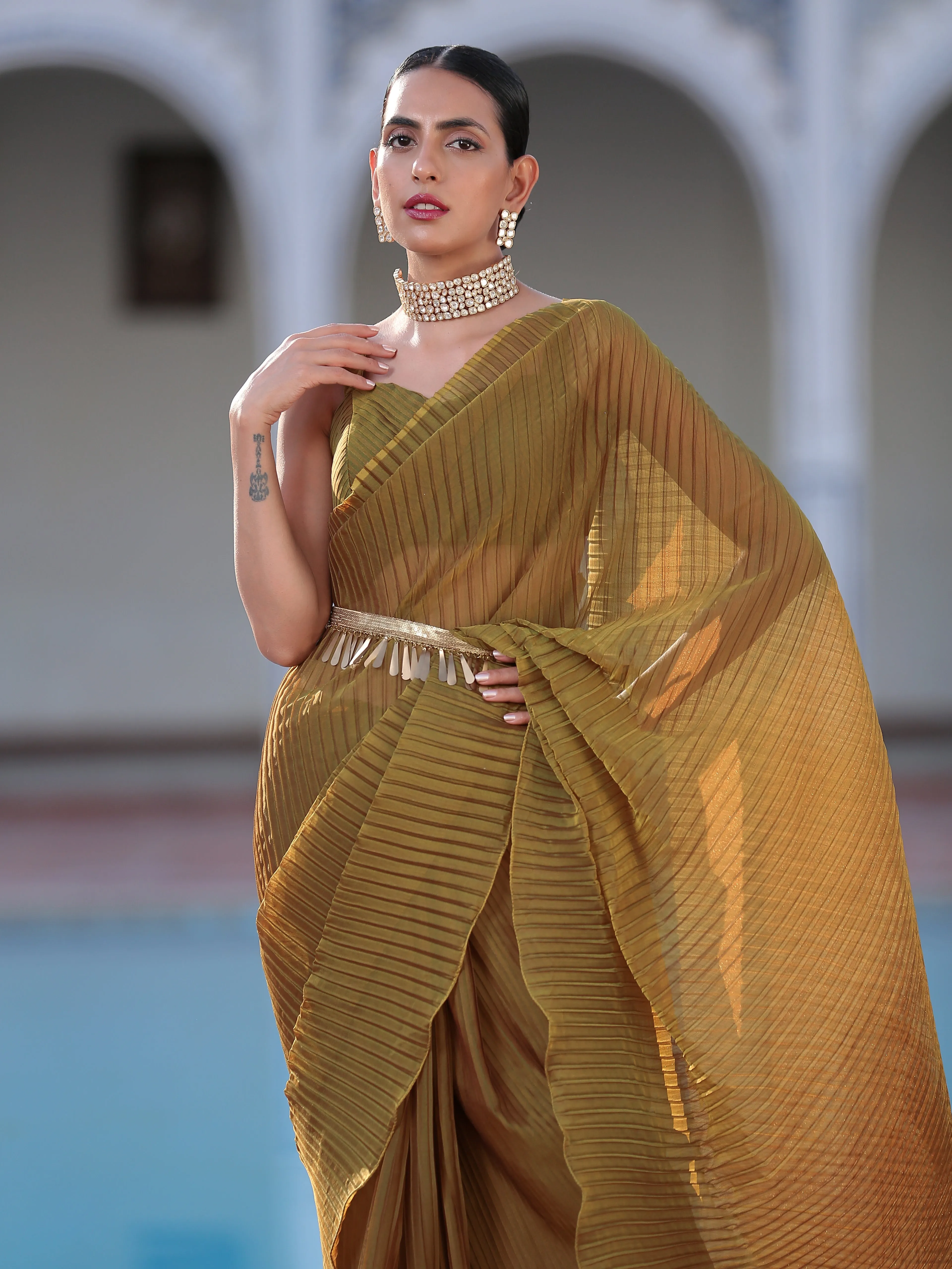 Ingenious Pleated Blouse