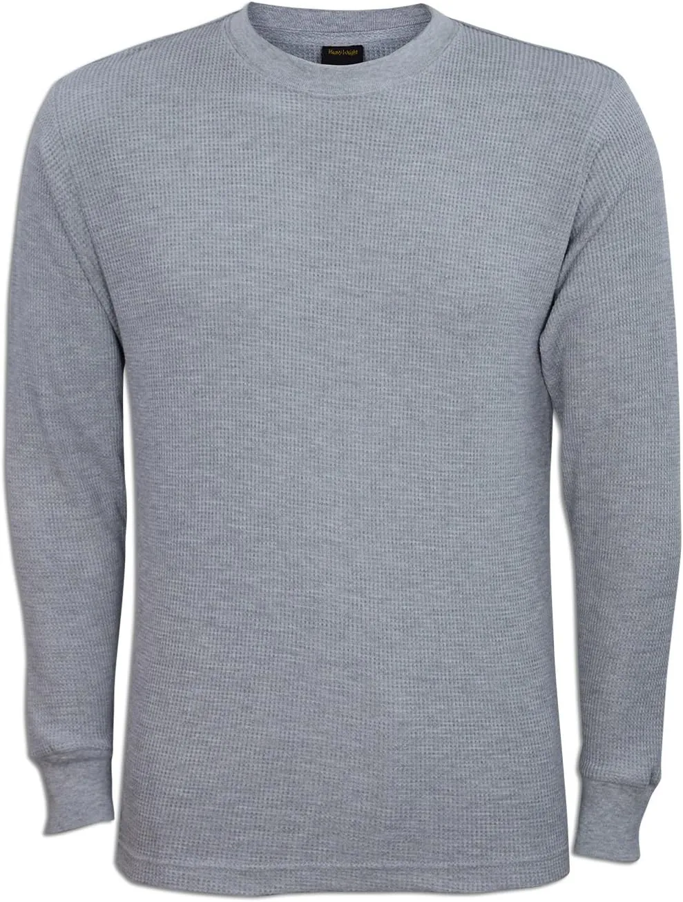 JLGUSA Men Heavy Weight Plain Thermal Long Sleeve Waffle Shirts Solid Colors