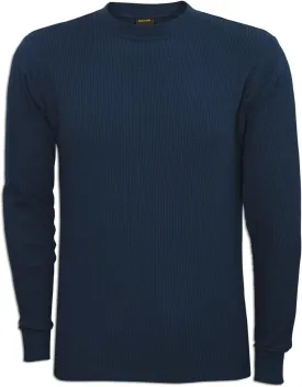 JLGUSA Men Heavy Weight Plain Thermal Long Sleeve Waffle Shirts Solid Colors