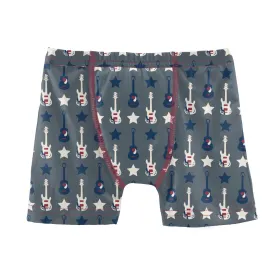 KicKee Pants Slate Guitars and Stars Boys Boxer Brief