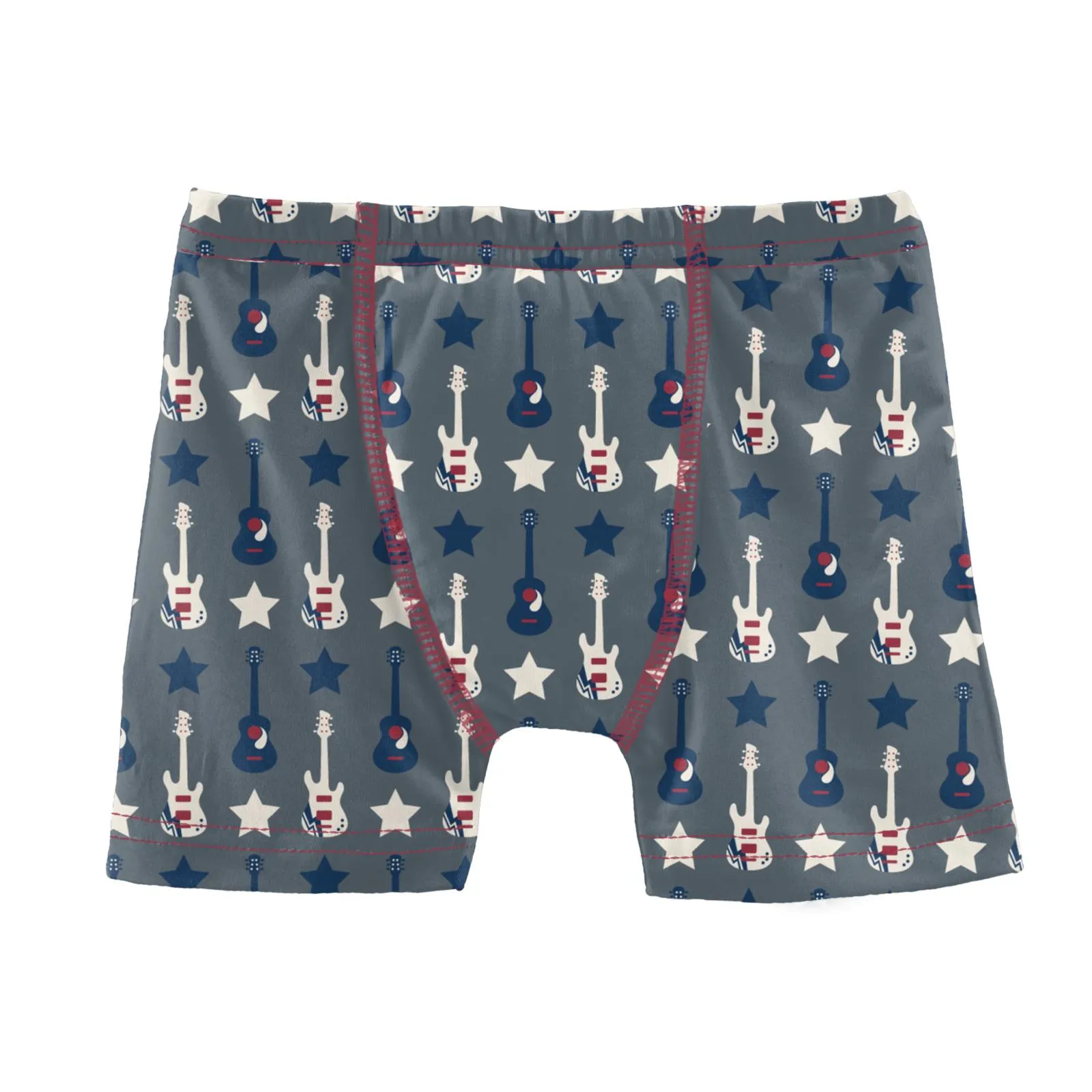 KicKee Pants Slate Guitars and Stars Boys Boxer Brief