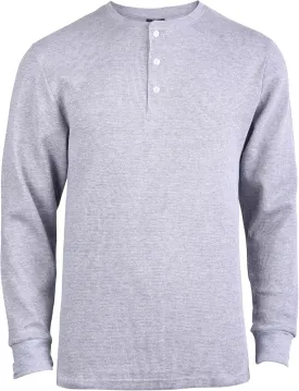 Knocker Men's Waffle-Knit Thermal Henley Shirt