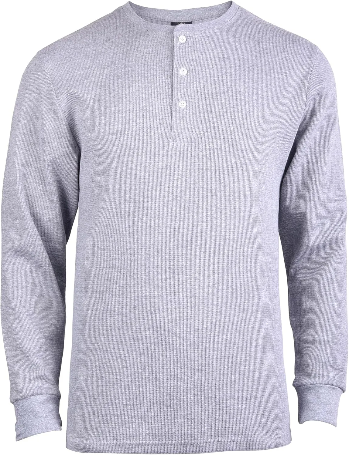 Knocker Men's Waffle-Knit Thermal Henley Shirt