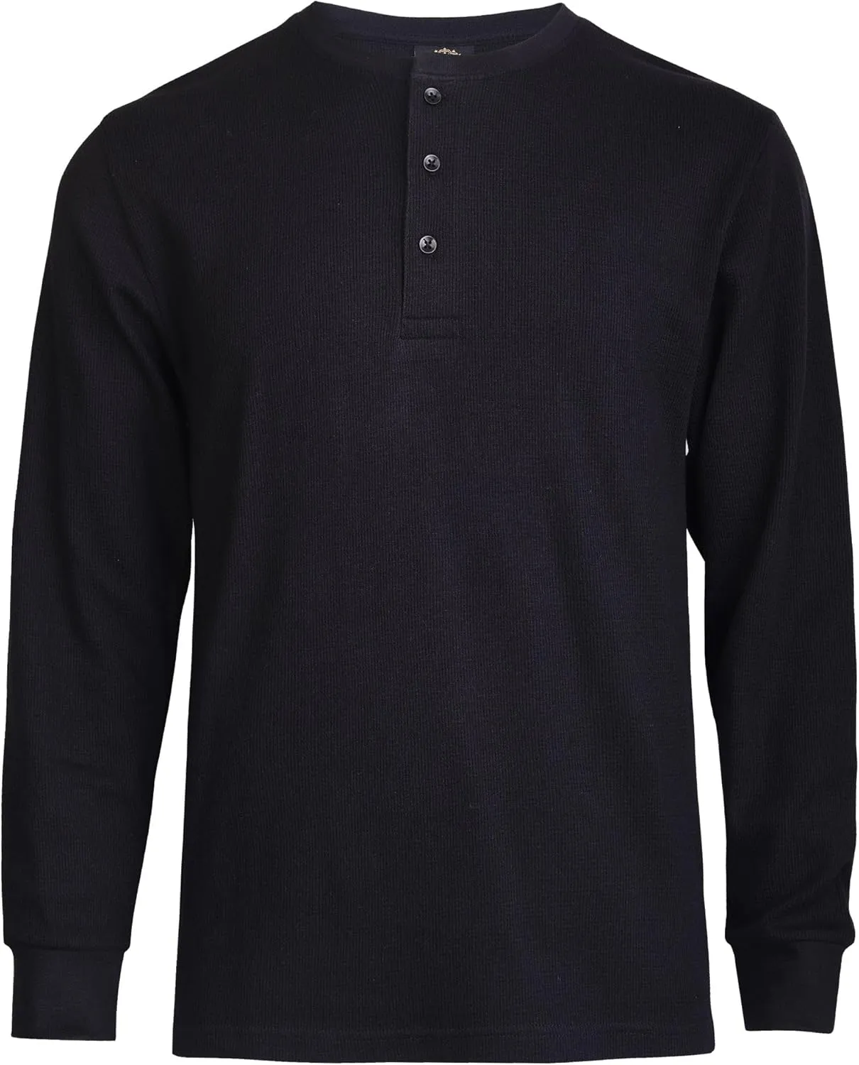 Knocker Men's Waffle-Knit Thermal Henley Shirt