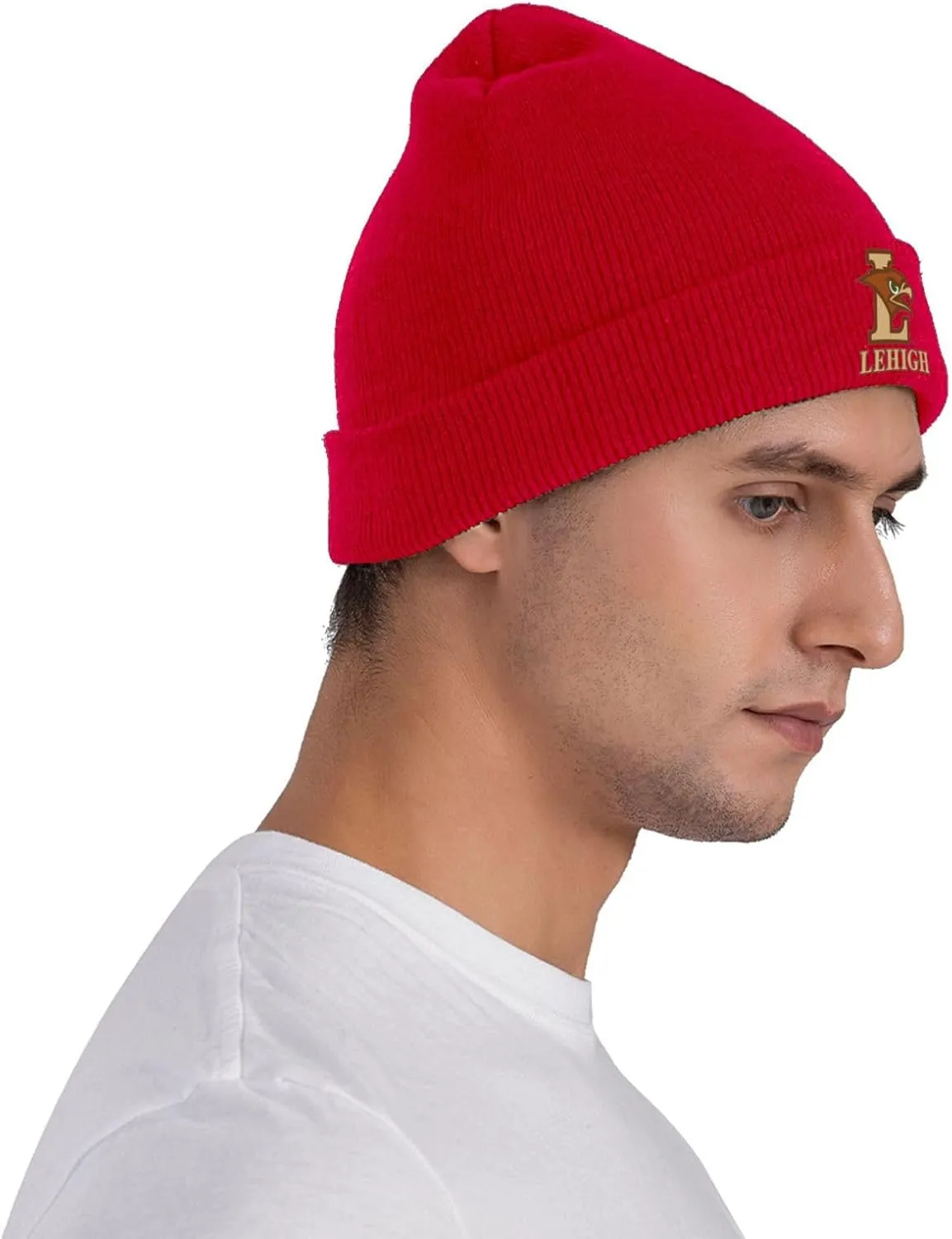 Lehigh University Logo Classic Warm Winter Knit Cap Fleece Lined Beanie Hat