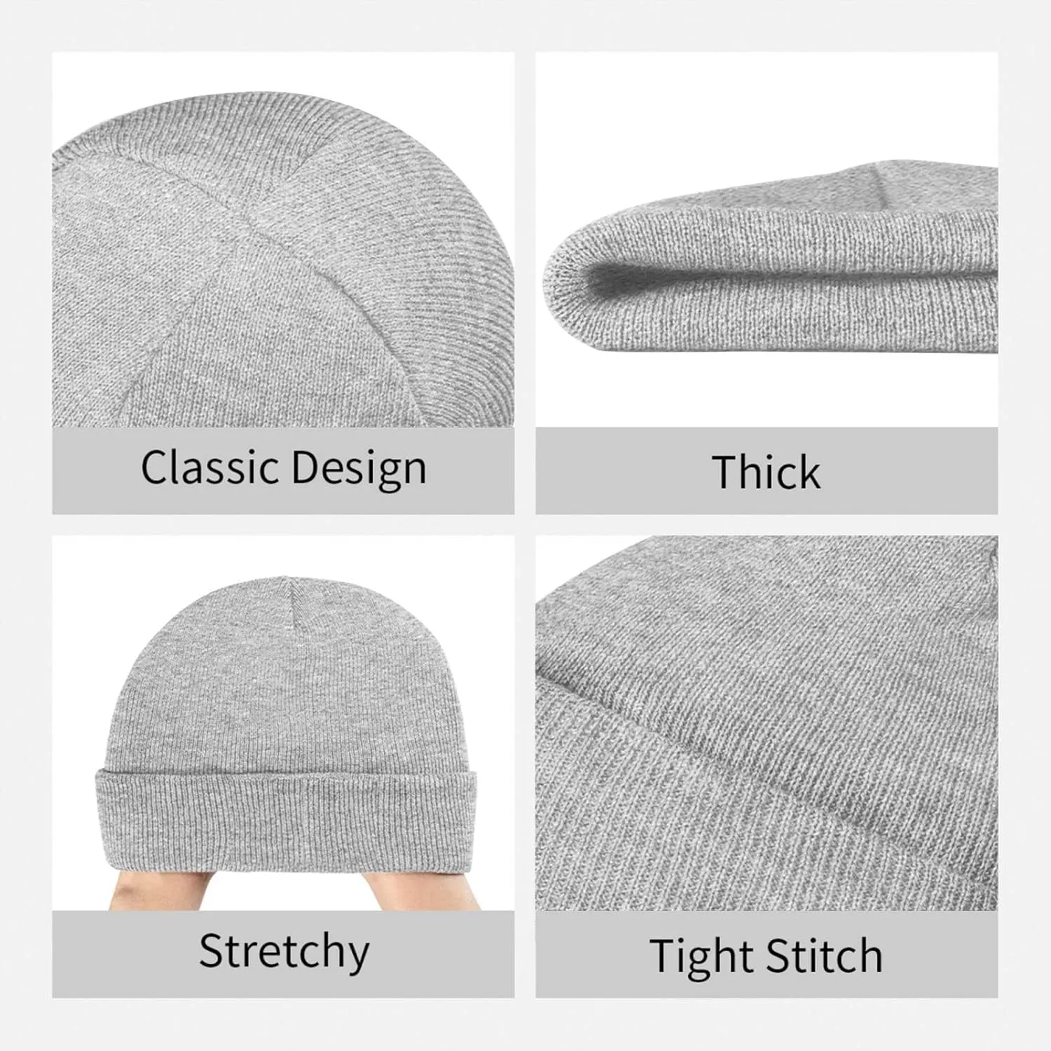 Lehigh University Logo Classic Warm Winter Knit Cap Fleece Lined Beanie Hat