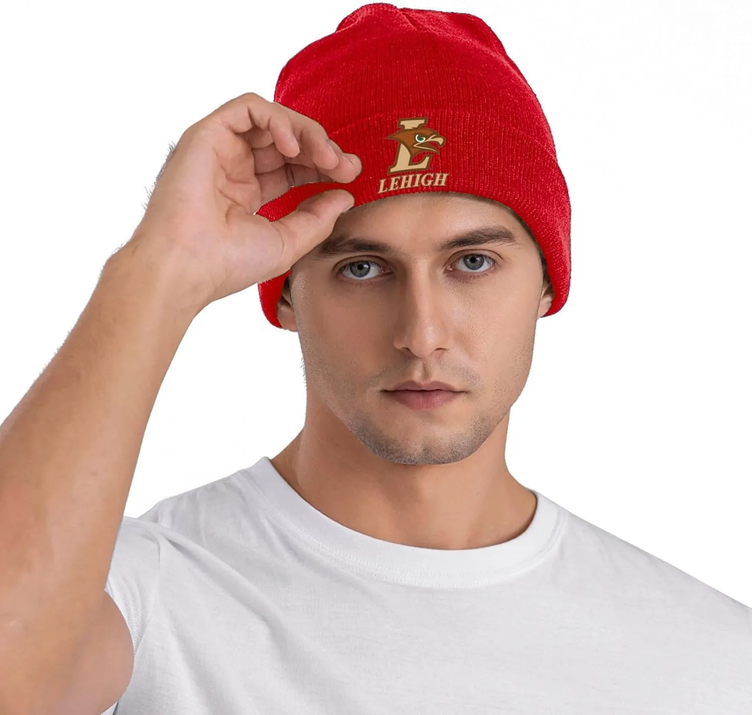 Lehigh University Logo Classic Warm Winter Knit Cap Fleece Lined Beanie Hat