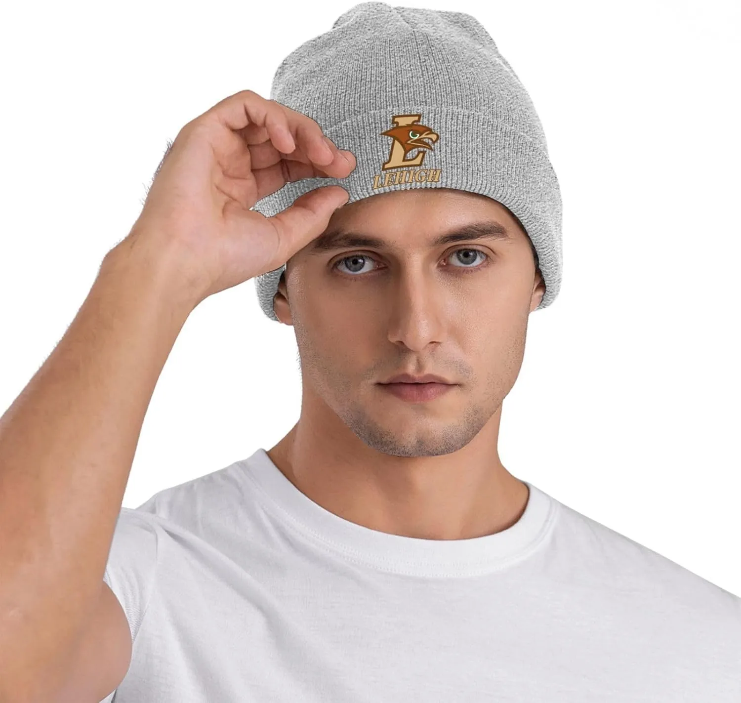 Lehigh University Logo Classic Warm Winter Knit Cap Fleece Lined Beanie Hat