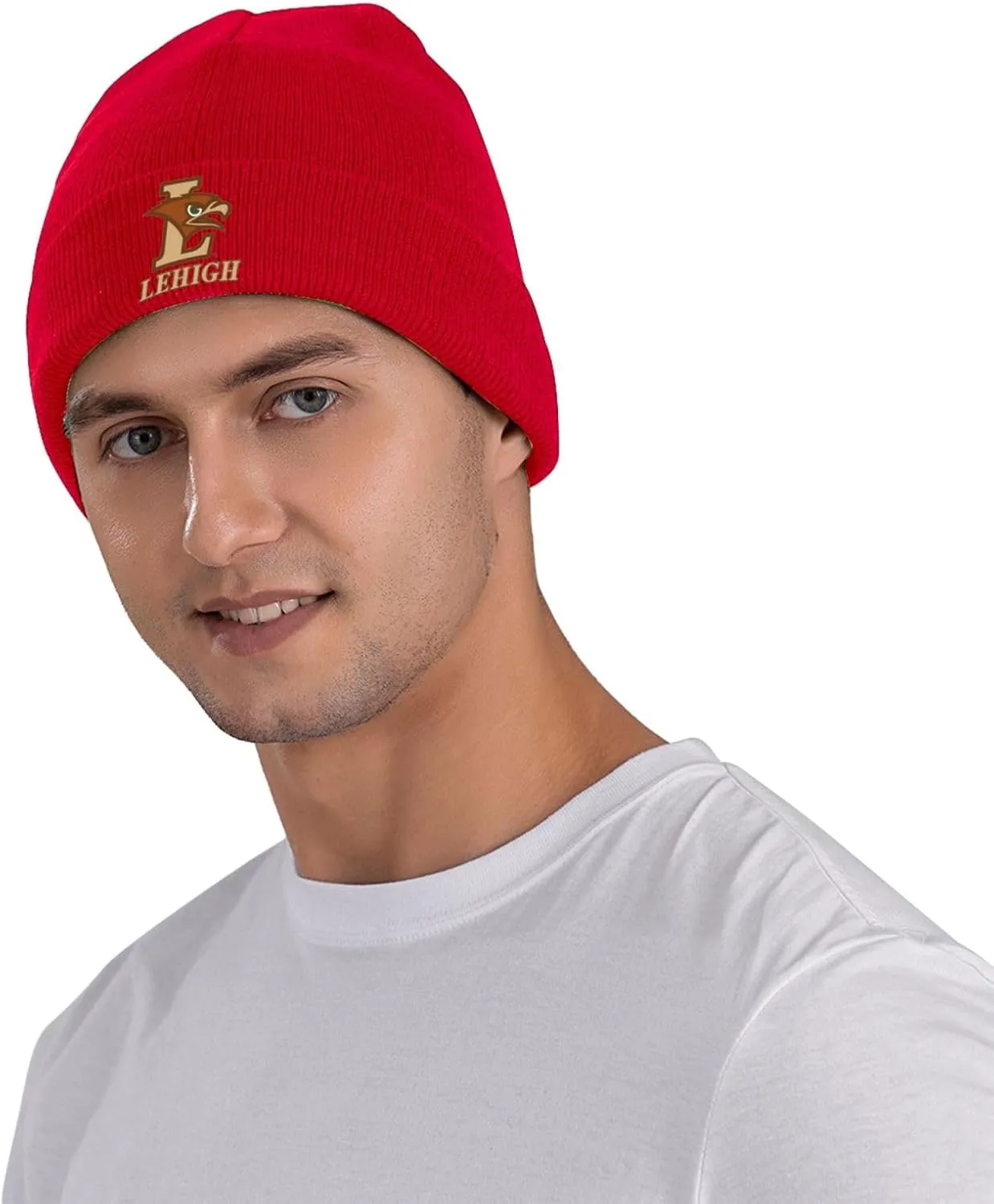 Lehigh University Logo Classic Warm Winter Knit Cap Fleece Lined Beanie Hat