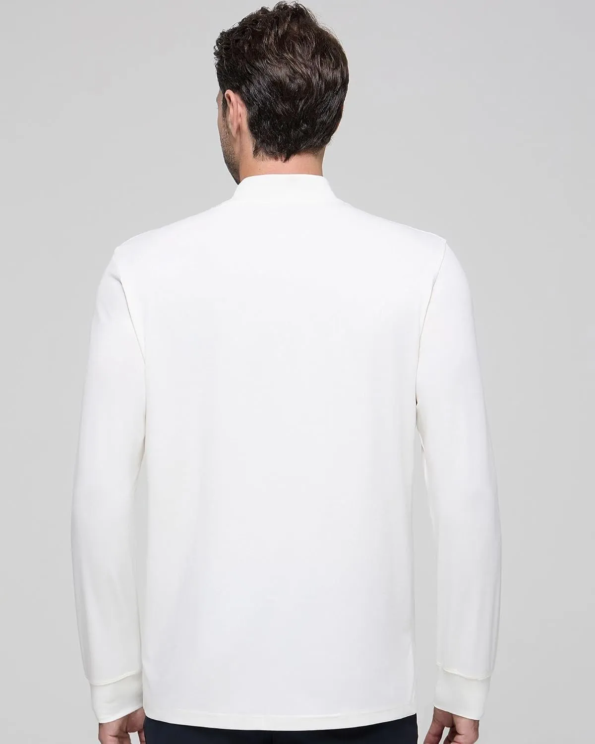 Long Sleeve Shirts for Men Mock Turtleneck Moisture Wicking Business Casual Pullover Undershirts Mens Tee Shirt Top