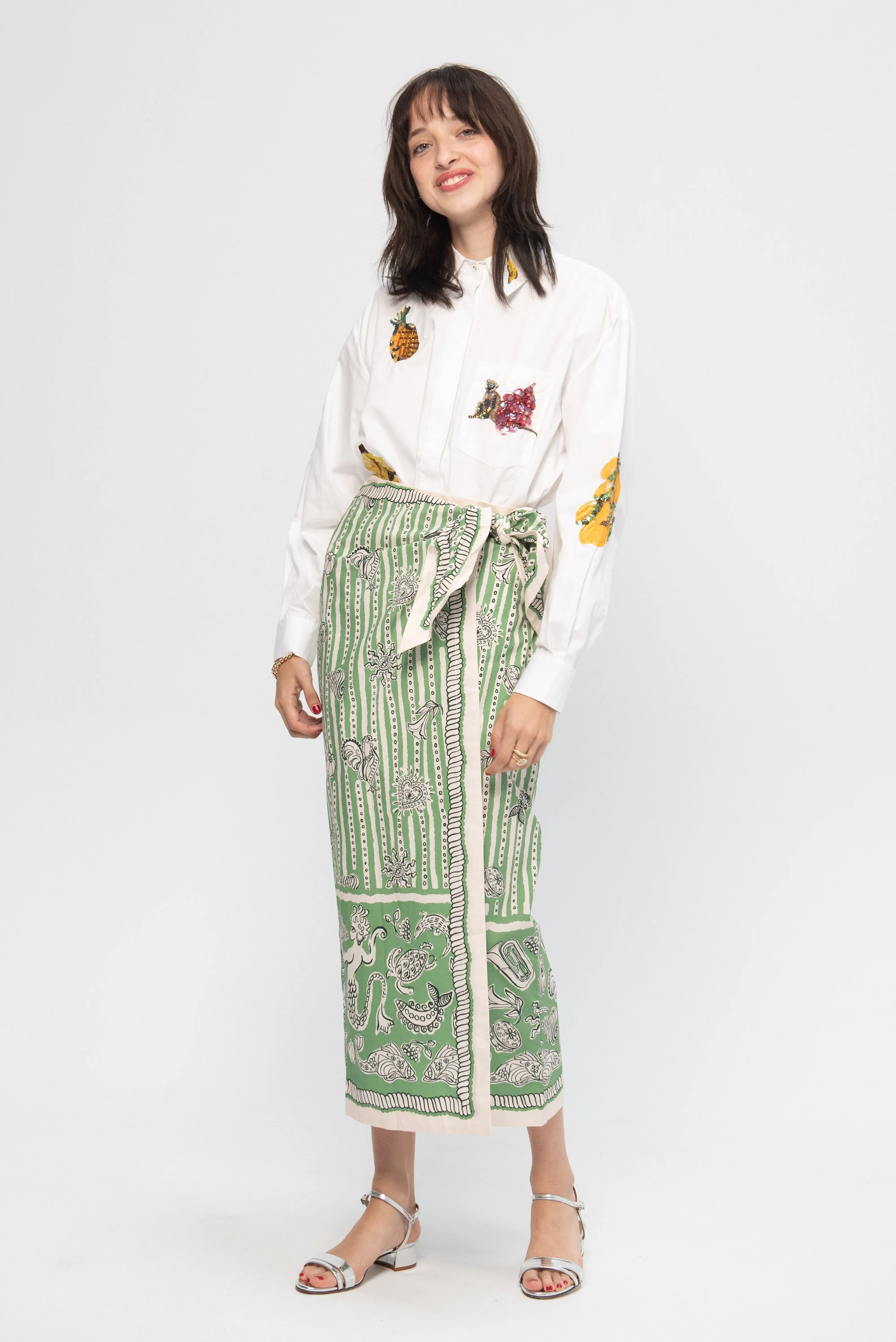 Lula Sarong Skirt, Stripe