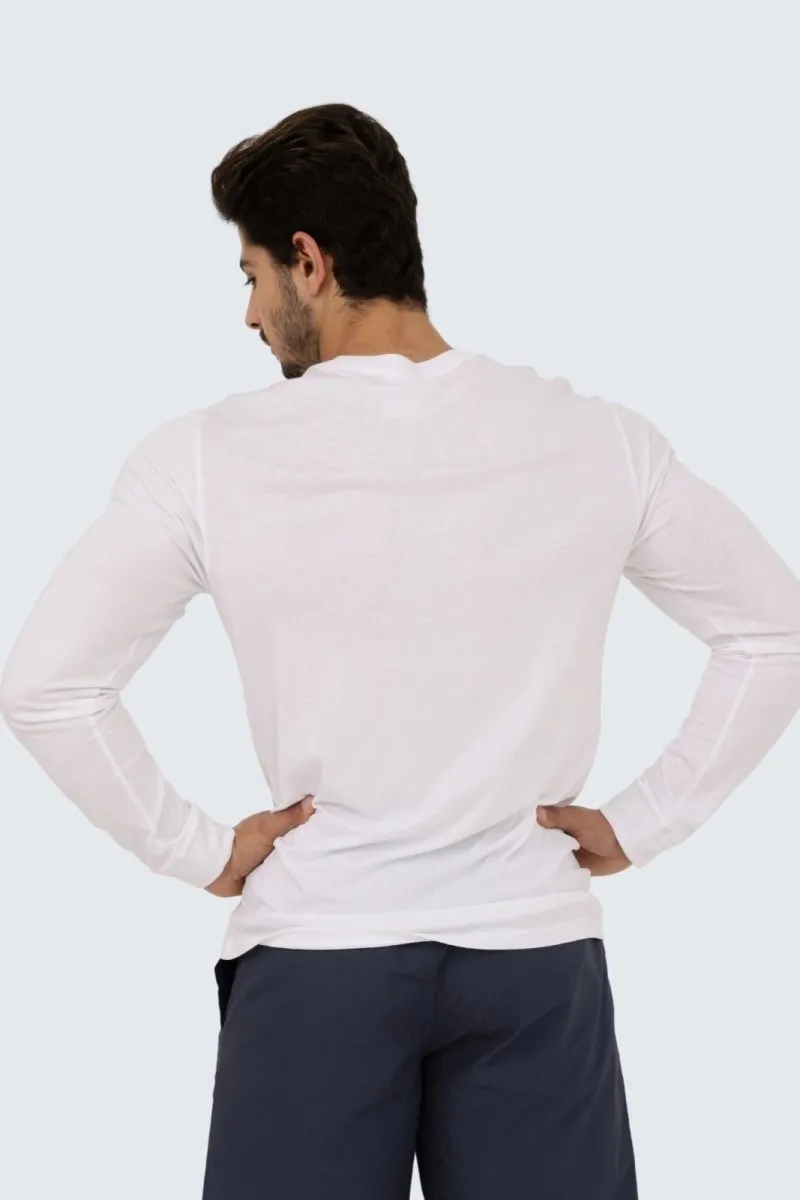 M Sun Day Tee Long Sleeve - Snow