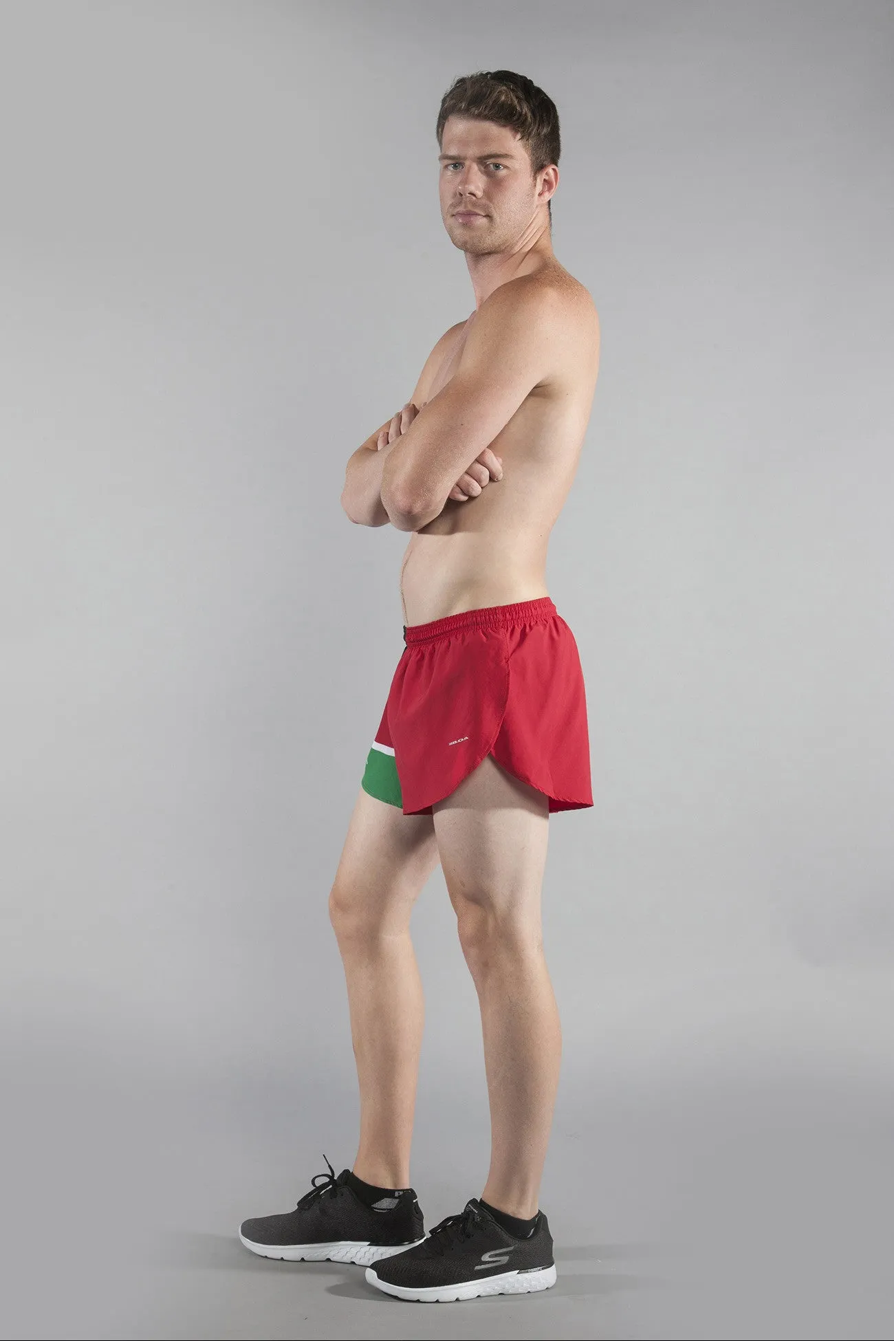 Men's Flag 1" Elite Split Shorts [J-L] - Kenya