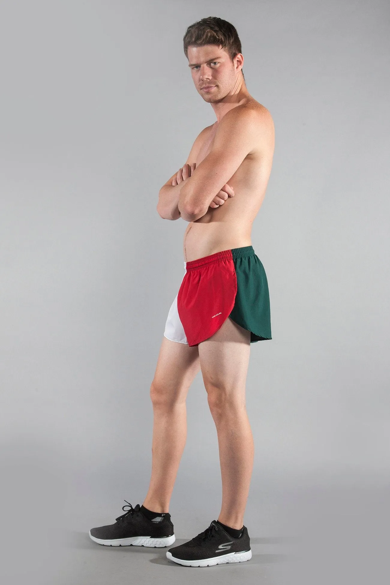 Men's Flag 1" Elite Split Shorts [M] - Mexico