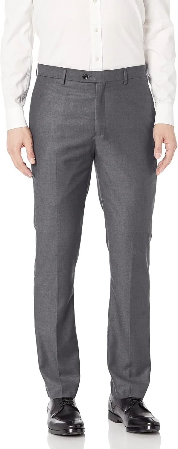 Men's Slim Fit Solid Dress Pants