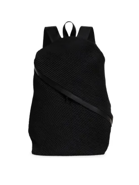 Please Please Issey Miyake Black Bias Pleats Backpack